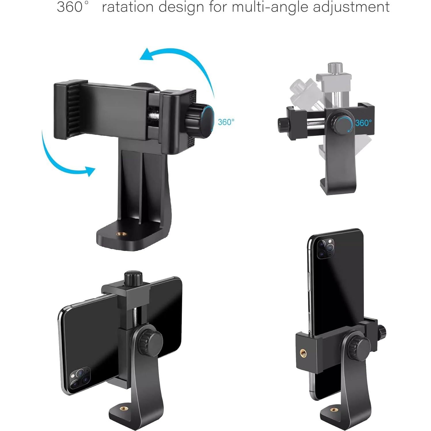 Abrazadera Super Doble Shewtme para Cámara 9CM con Cabeza Esférica