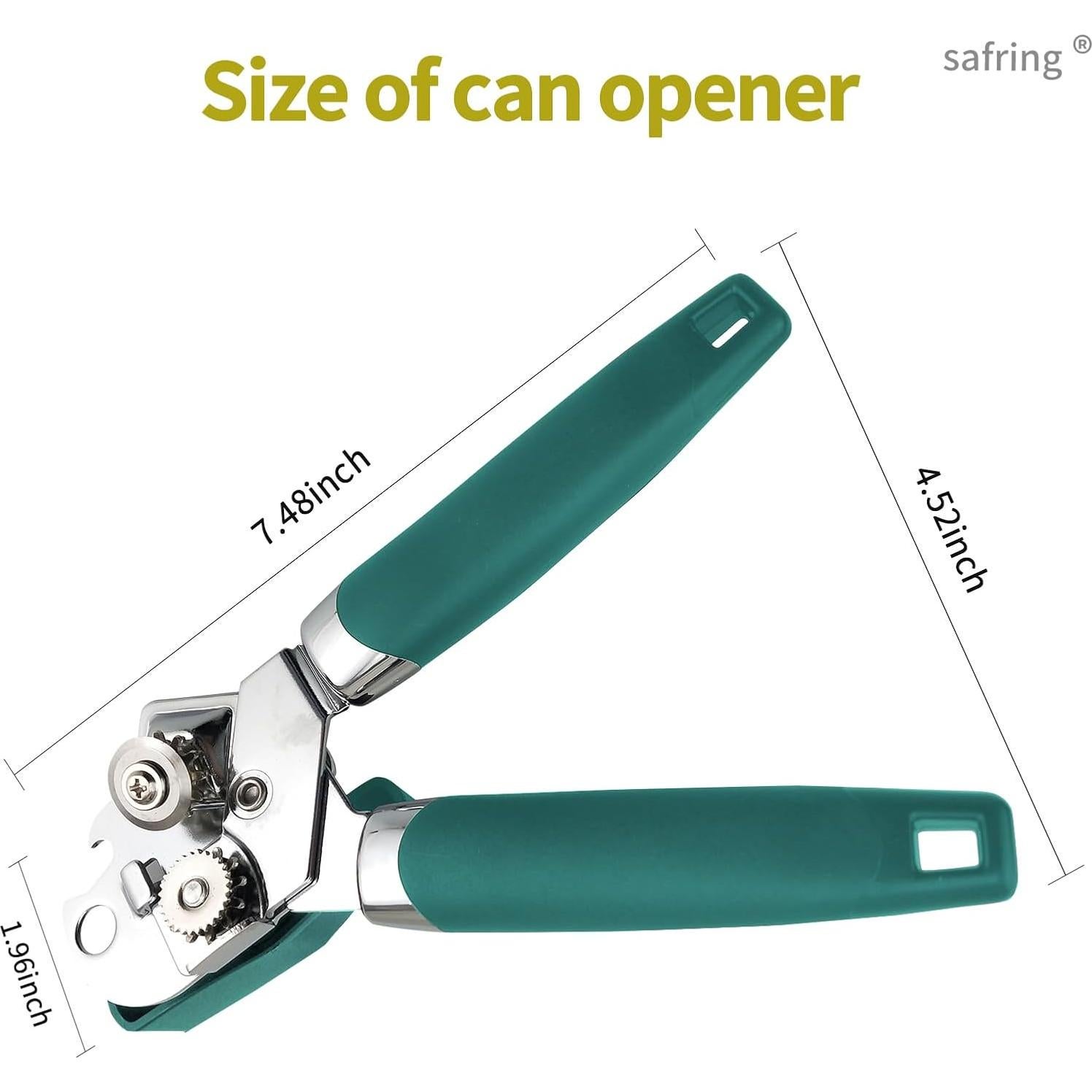 Abrelatas Manual Safring W1 Aqua Sky Acero Inoxidable 20cm