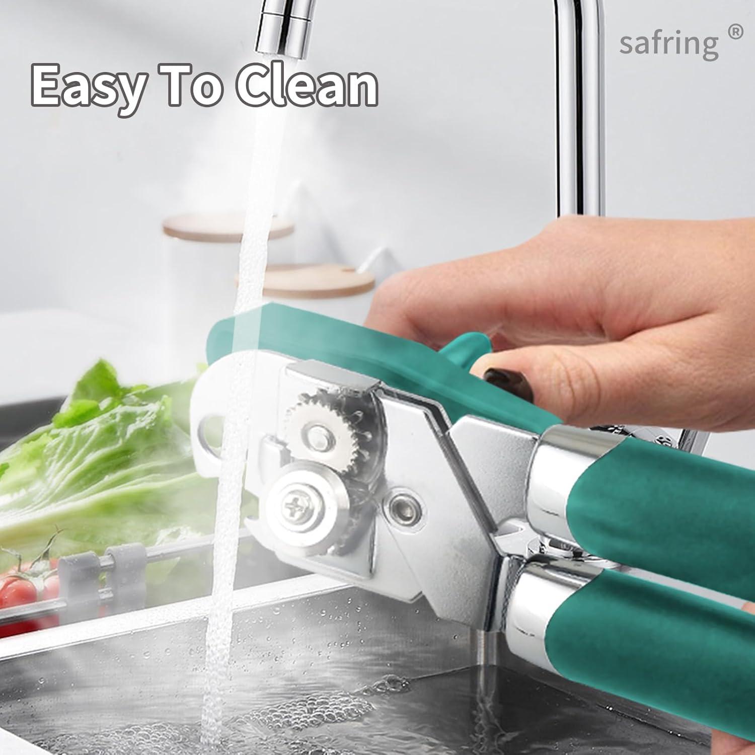 Abrelatas Manual Safring W1 Aqua Sky Acero Inoxidable 20cm