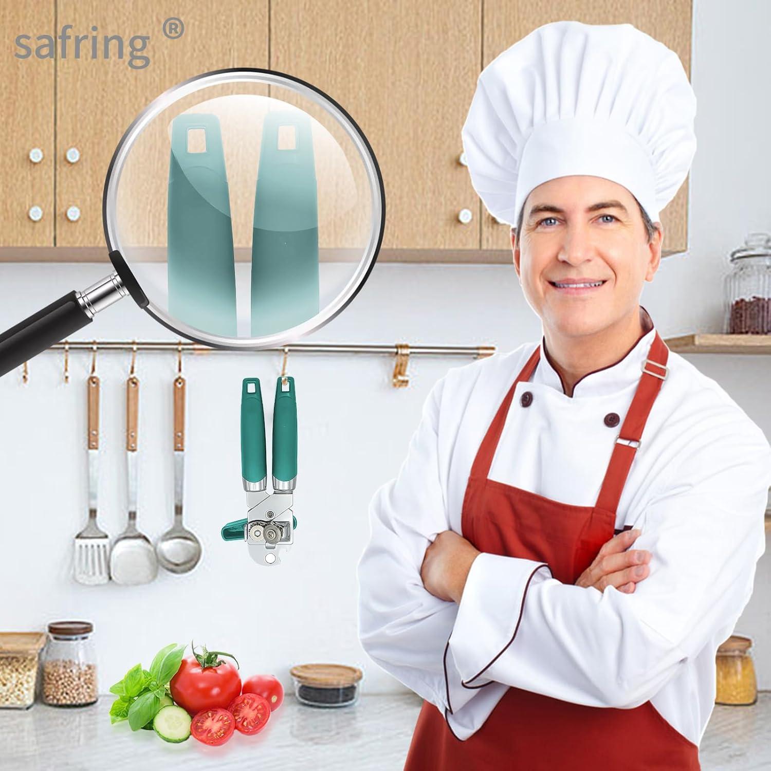 Abrelatas Manual Safring W1 Aqua Sky Acero Inoxidable 20cm