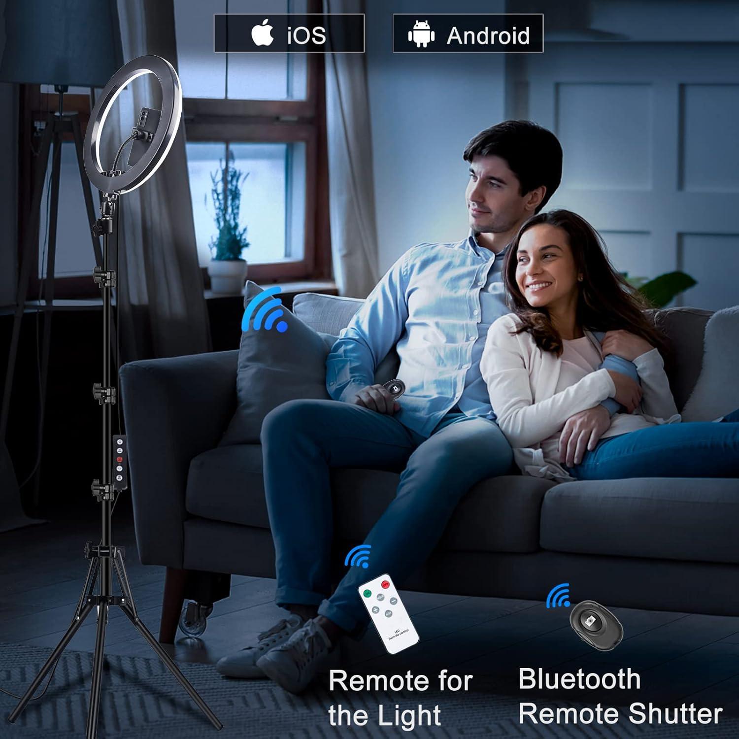 Anillo de Luz LED 33 cm Vlogging Vlogging RGB 50 Modos