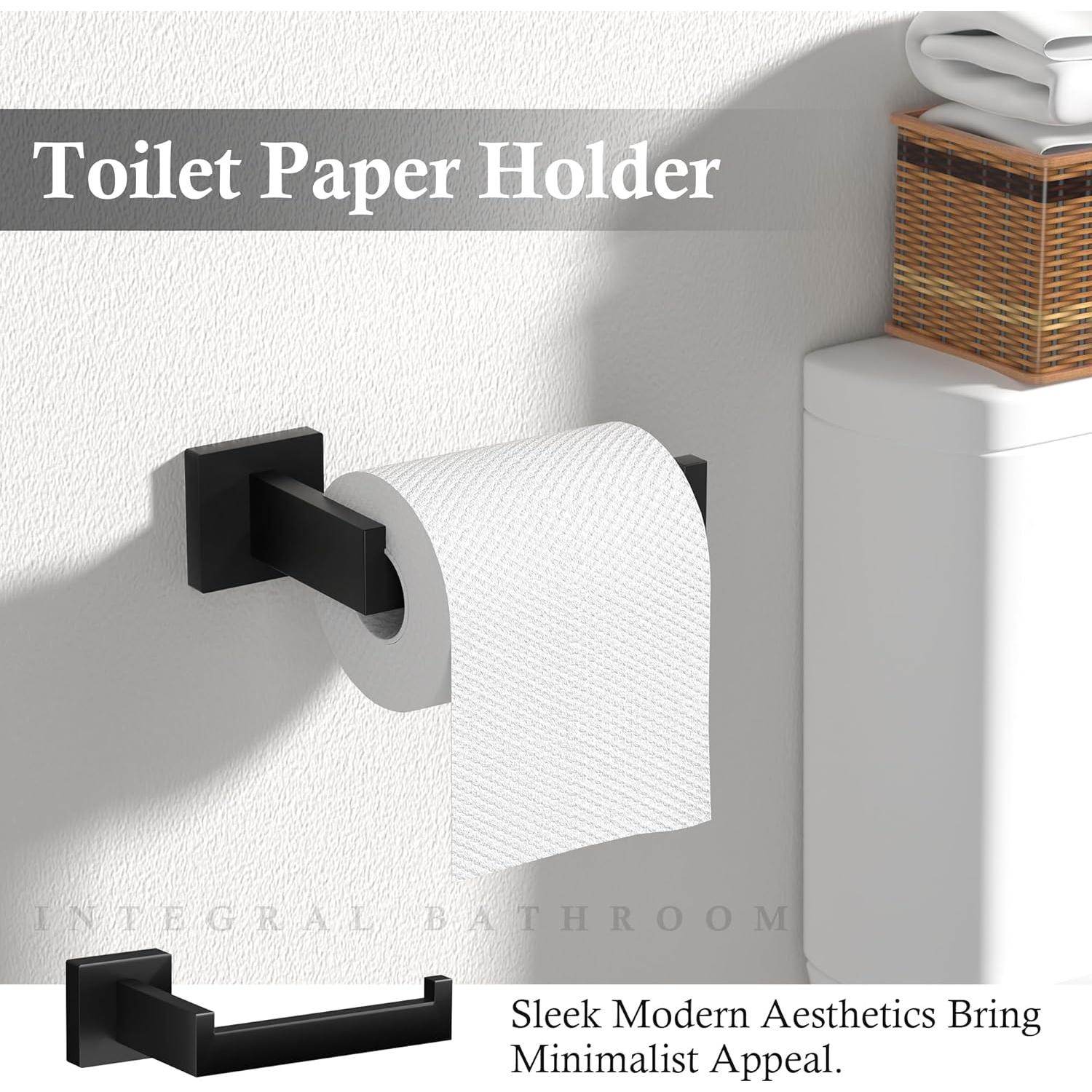 Juego de Accesorios de Baño 10 Piezas PNWNNH Negro Mate