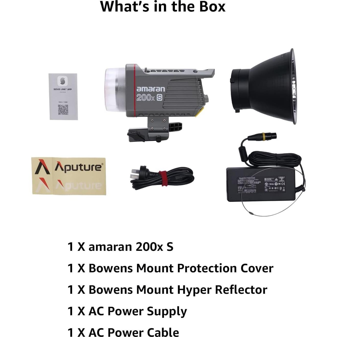 Luz LED Bi-Color Aputure amaran 200x S 200W Control Bluetooth