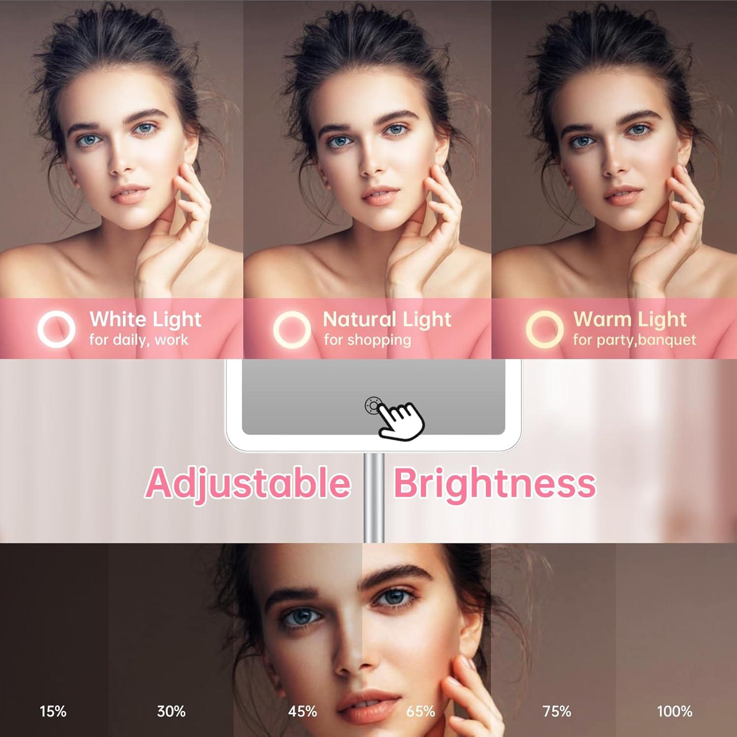 Espejo de Maquillaje COSMIRROR 2000mAh 10X Iluminado 360°