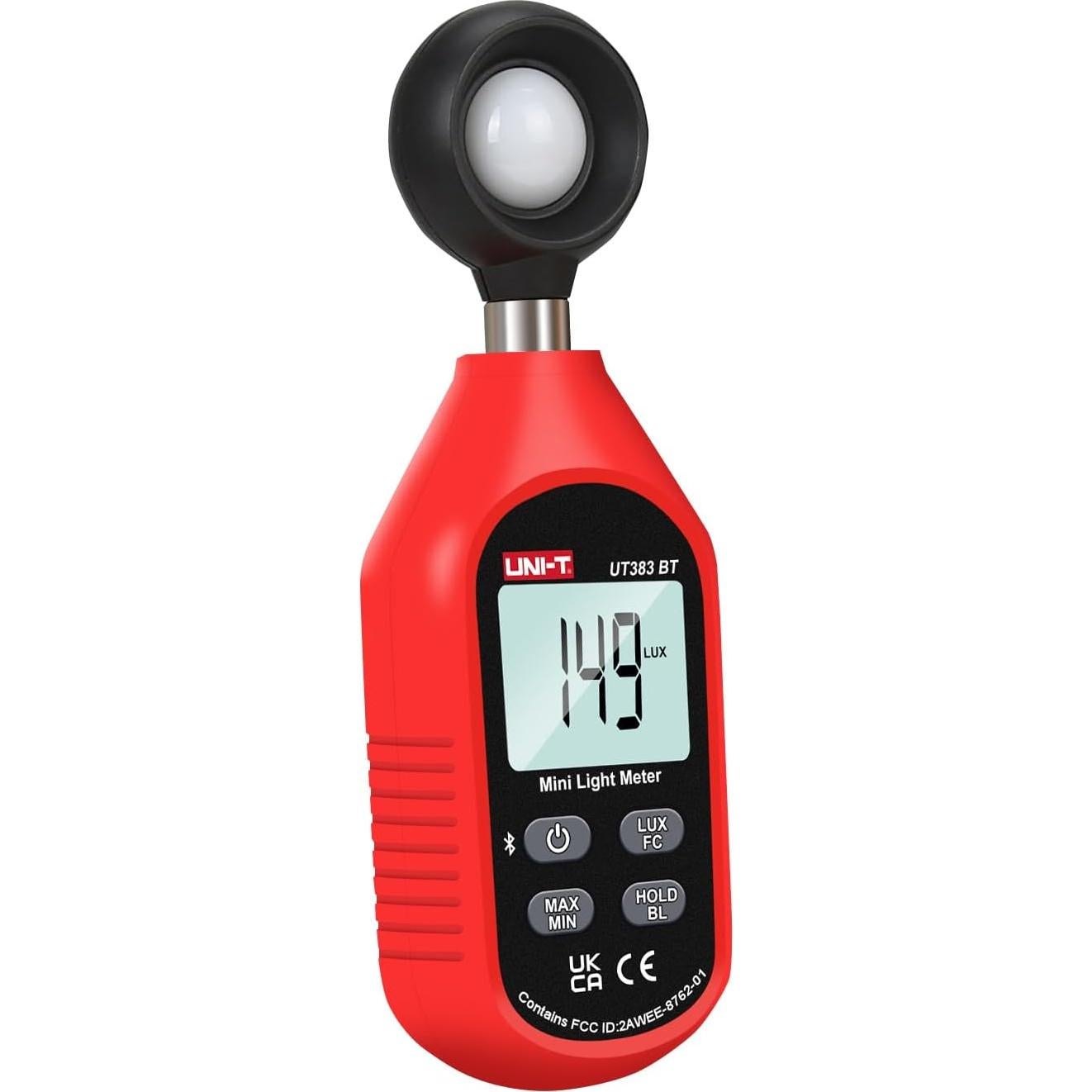 Medidor de Luz Digital UNI-T UT383BT 0-199900 Lux Bluetooth