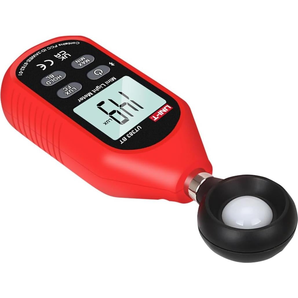 Medidor de Luz Digital UNI-T UT383BT 0-199900 Lux Bluetooth