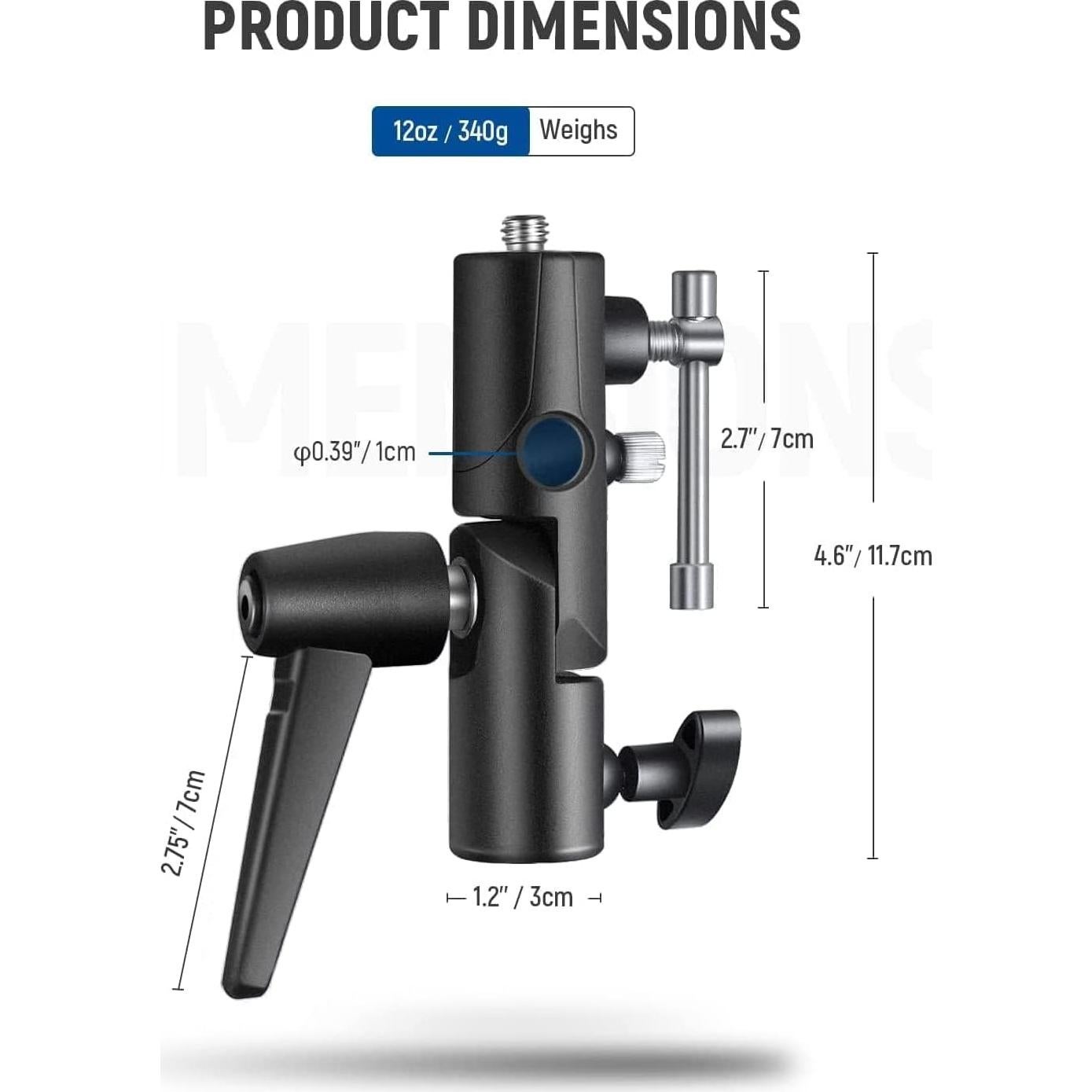 Soporte para Flash NEEWER FB-1 Ajustable 180° - 2 Paquete