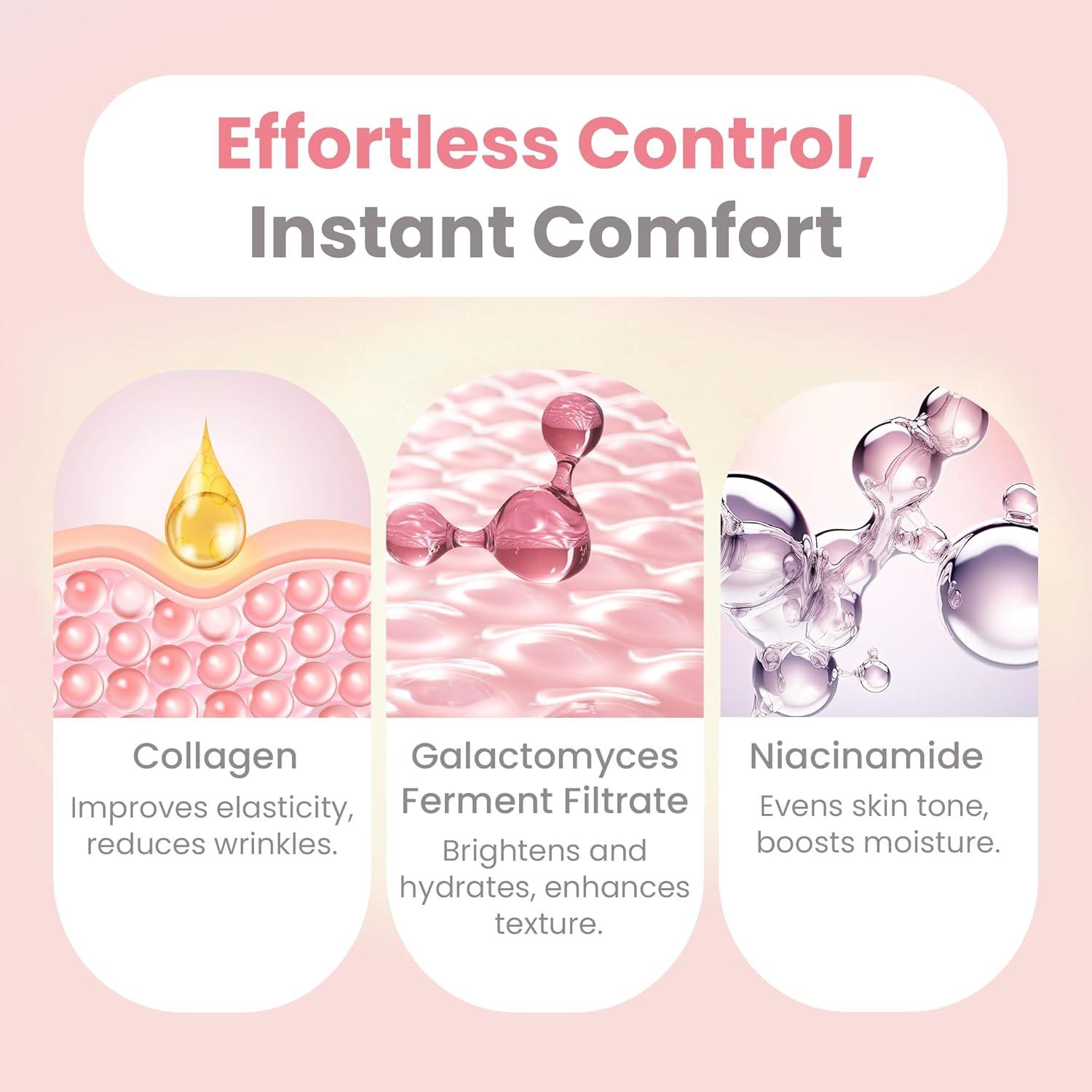 Máscara Facial de Colágeno AllSett Health Hidratante 4 Pzas