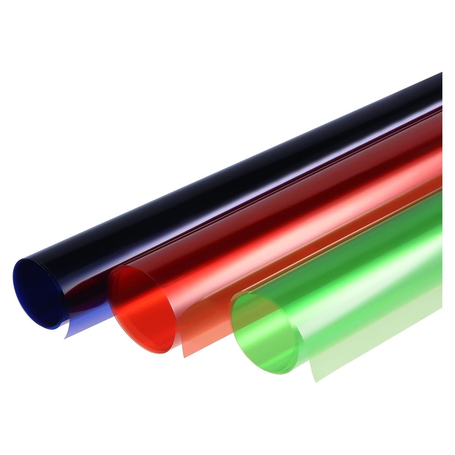 Filtro de Color de Gel MECCANIXITY PVC 40x50cm Rojo Azul Verde