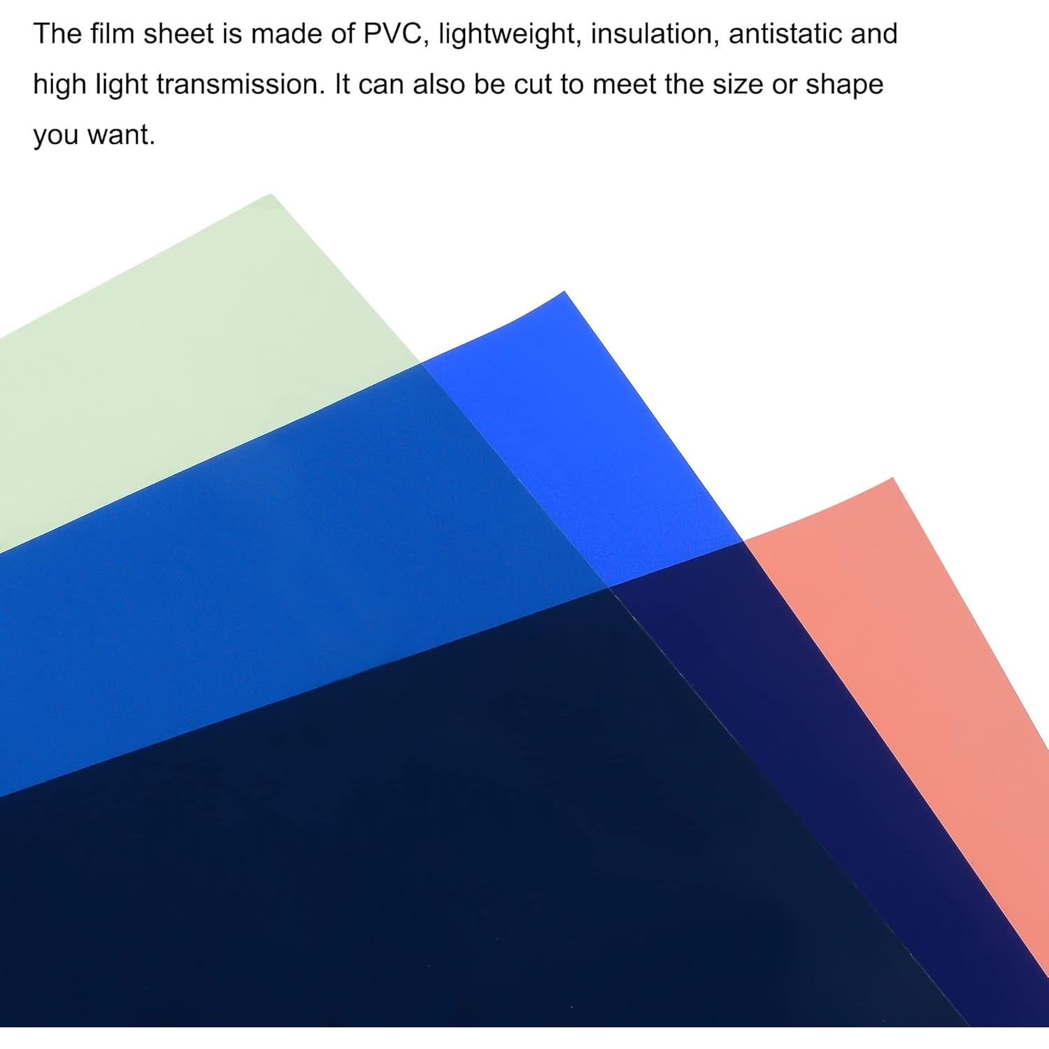 Filtro de Color de Gel MECCANIXITY PVC 40x50cm Rojo Azul Verde