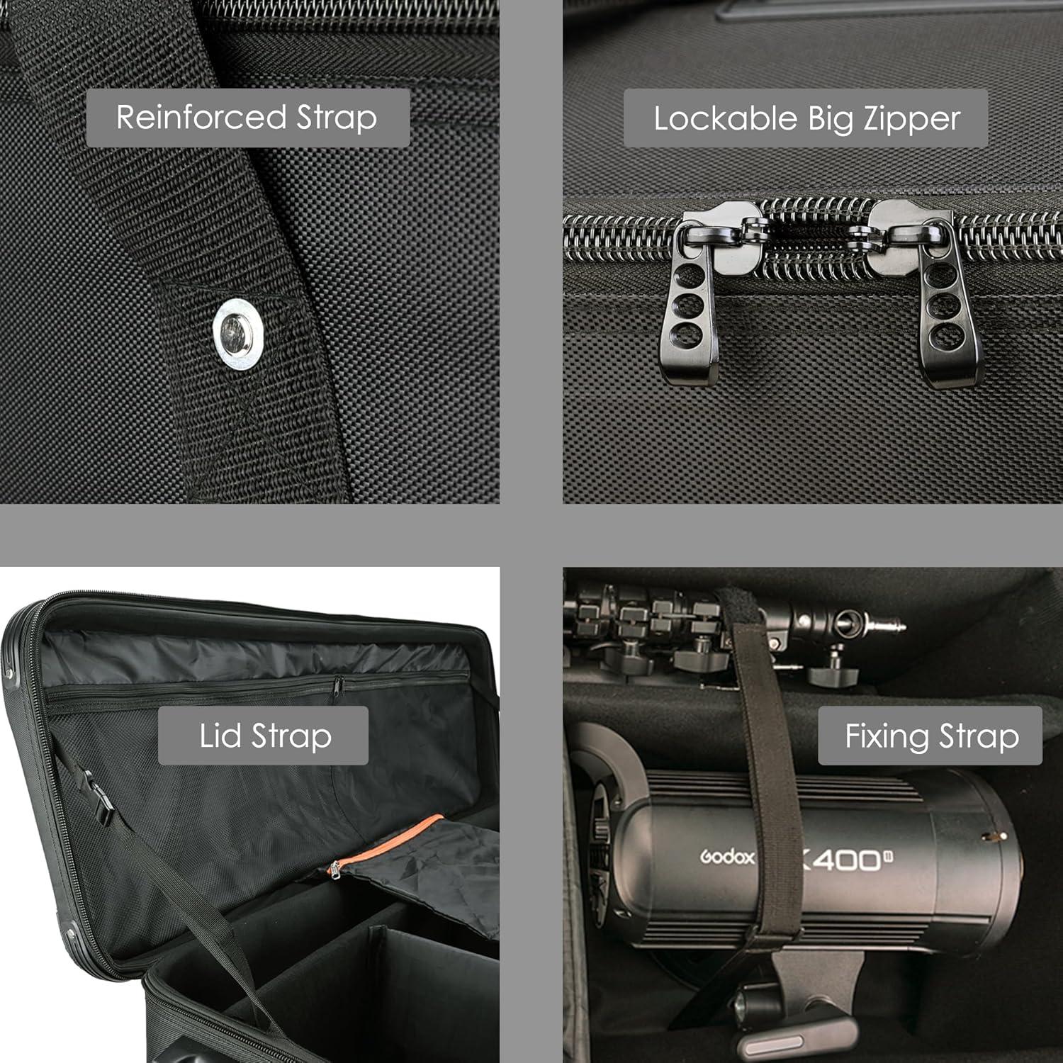 Funda Rodante MagicLine 120x38x33 cm para Equipos de Foto