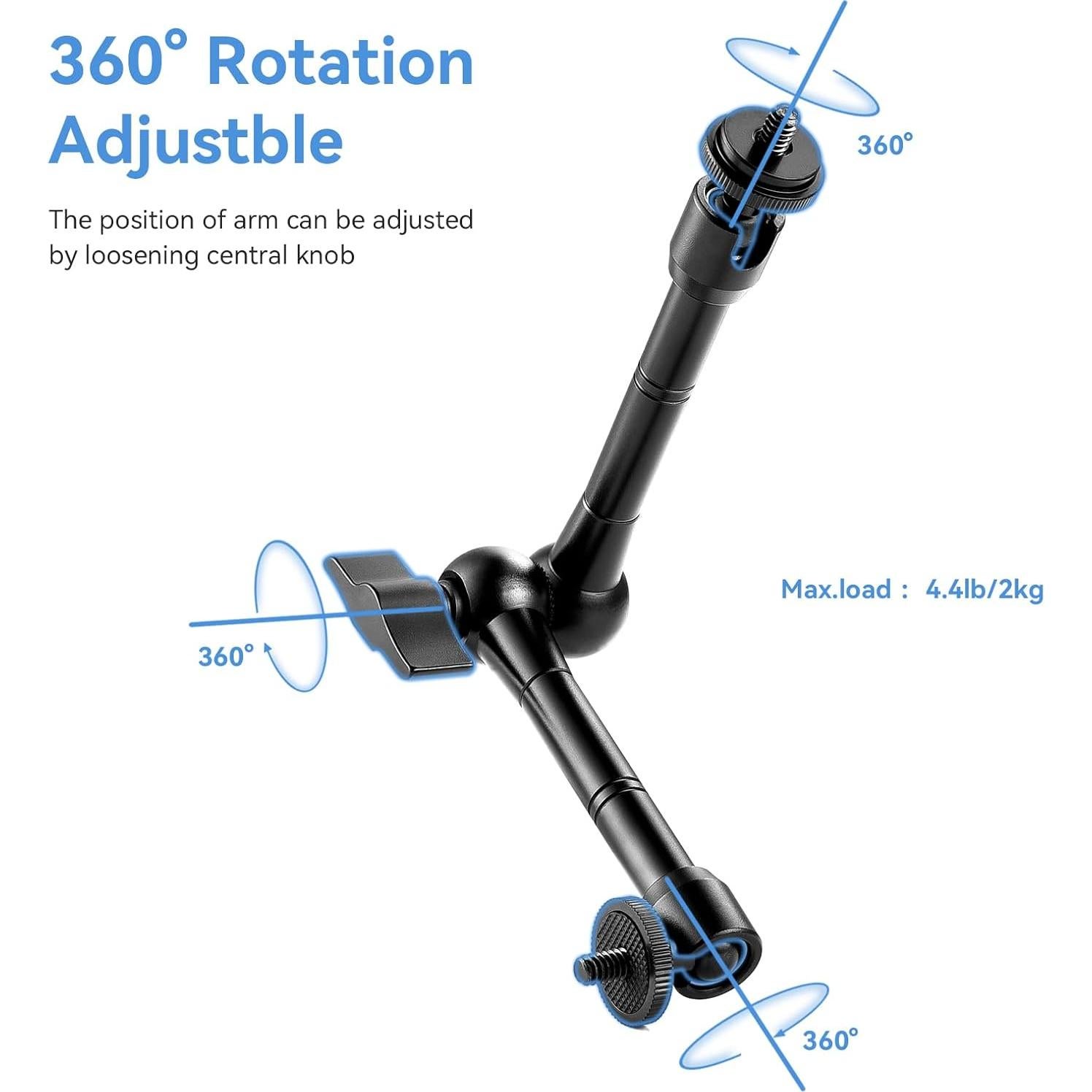 Brazo Mágico Articulado UTEBIT 11" con Abrazadera 15mm