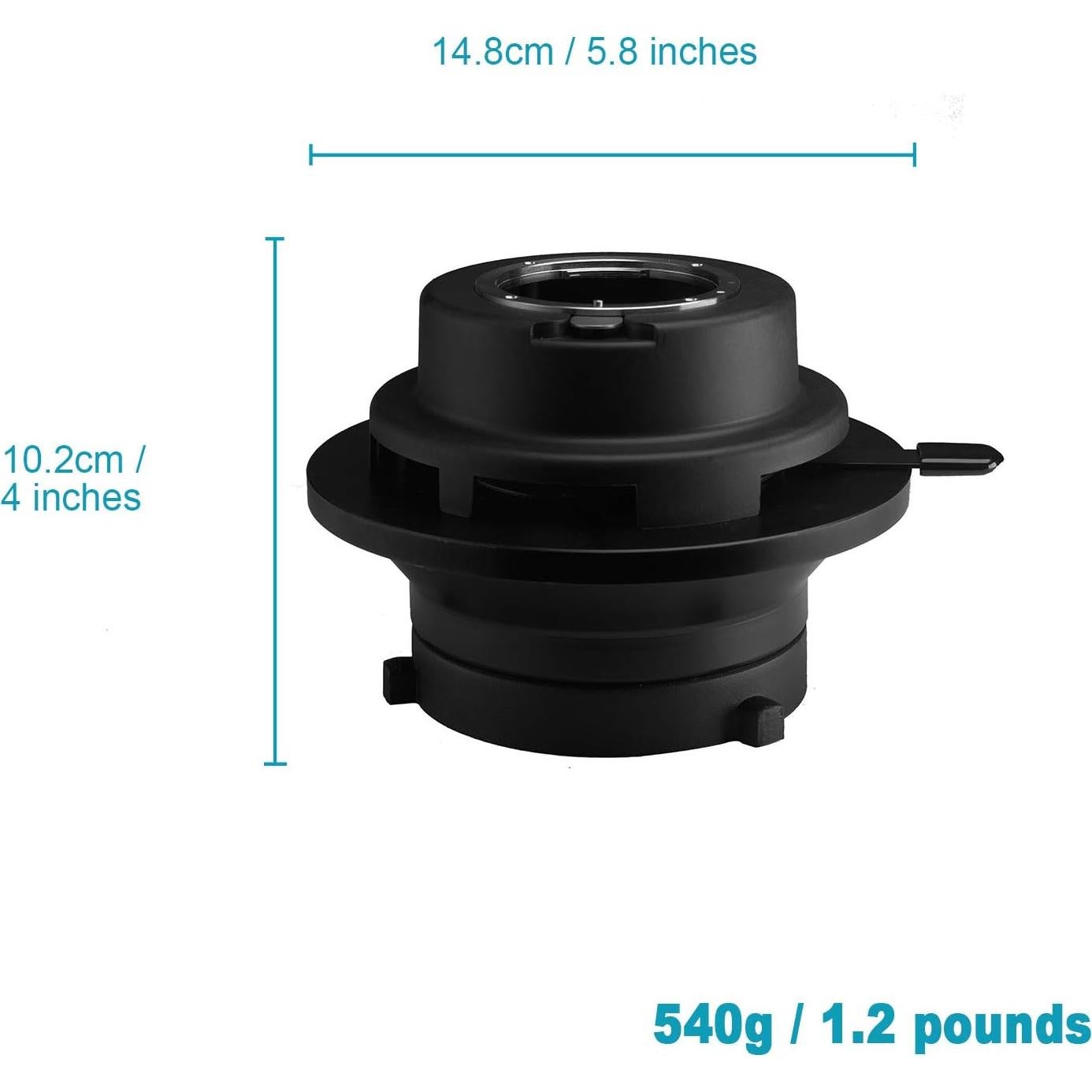 Snoot Óptico Wellmaking S80LED para Luces LED Bowens - 90% Brillante