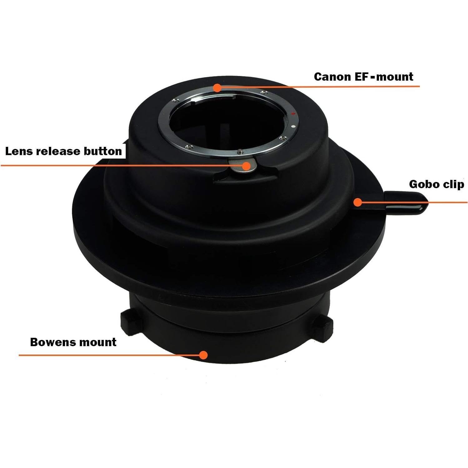 Snoot Óptico Wellmaking S80LED para Luces LED Bowens - 90% Brillante