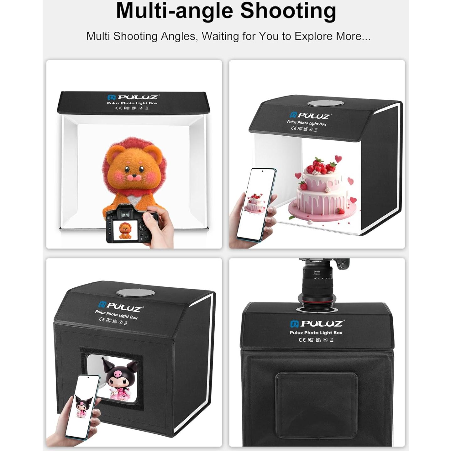 Caja de Luz Fotográfica PULUZ 40.64x30.48cm con 320 LED