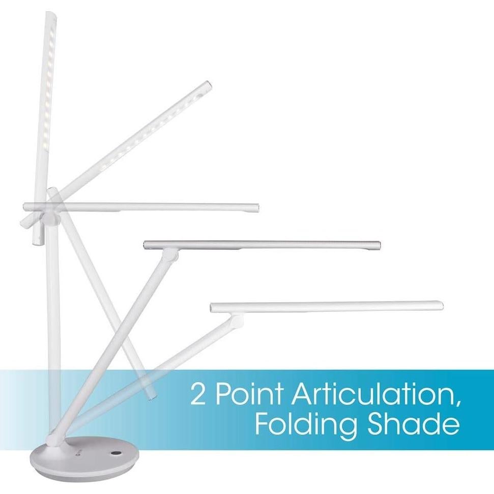 Ottlite Emerge LED Desk Lamp with 2.1A USB Charging Port