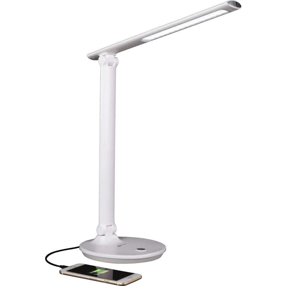 Ottlite Emerge LED Desk Lamp with 2.1A USB Charging Port