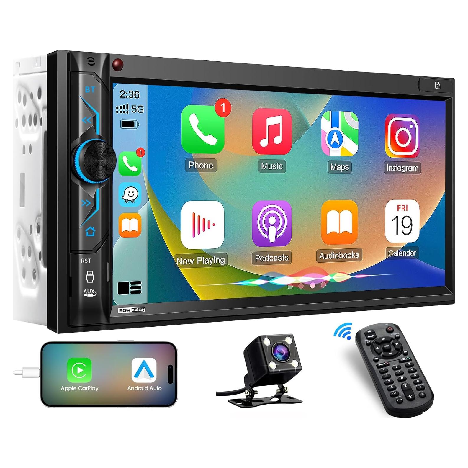 Receptor Estéreo Doble Din aboutBit CA-70BT 7" Bluetooth