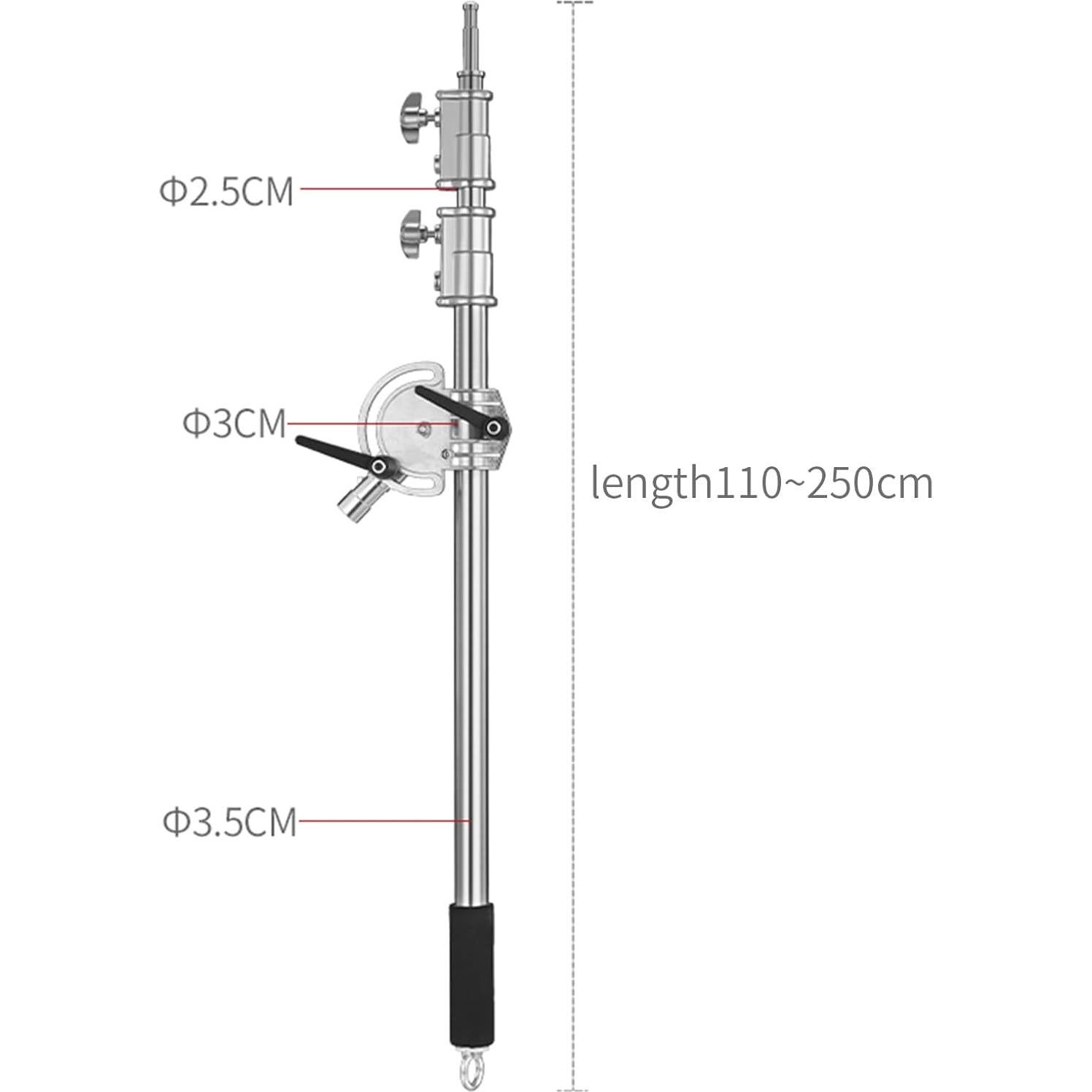 Brazo Extensible de Acero Inoxidable SUPON 1.1m a 2.5m Ajustable