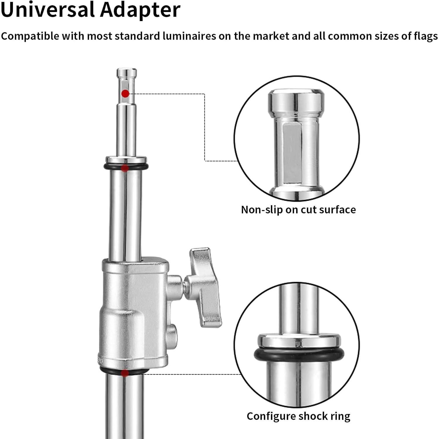 Brazo Extensible de Acero Inoxidable SUPON 1.1m a 2.5m Ajustable
