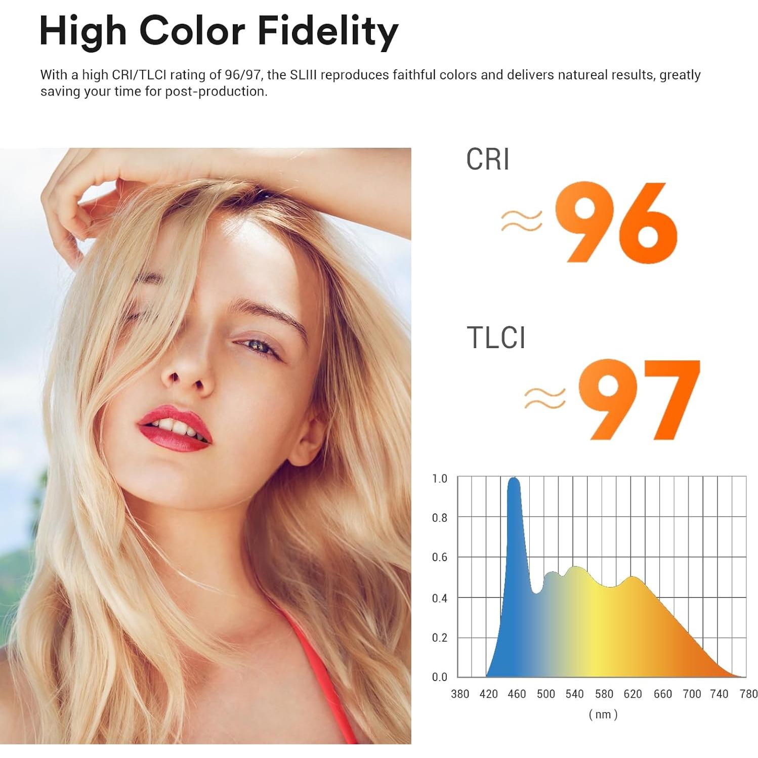 Luz LED Godox SL300III 330W Ultra Silenciosa con Control Remoto