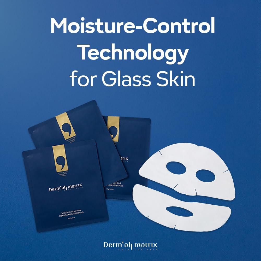 Mascarilla Facial DERM·ALL MATRIX 4 Hojas Hidratante y Exfoliante