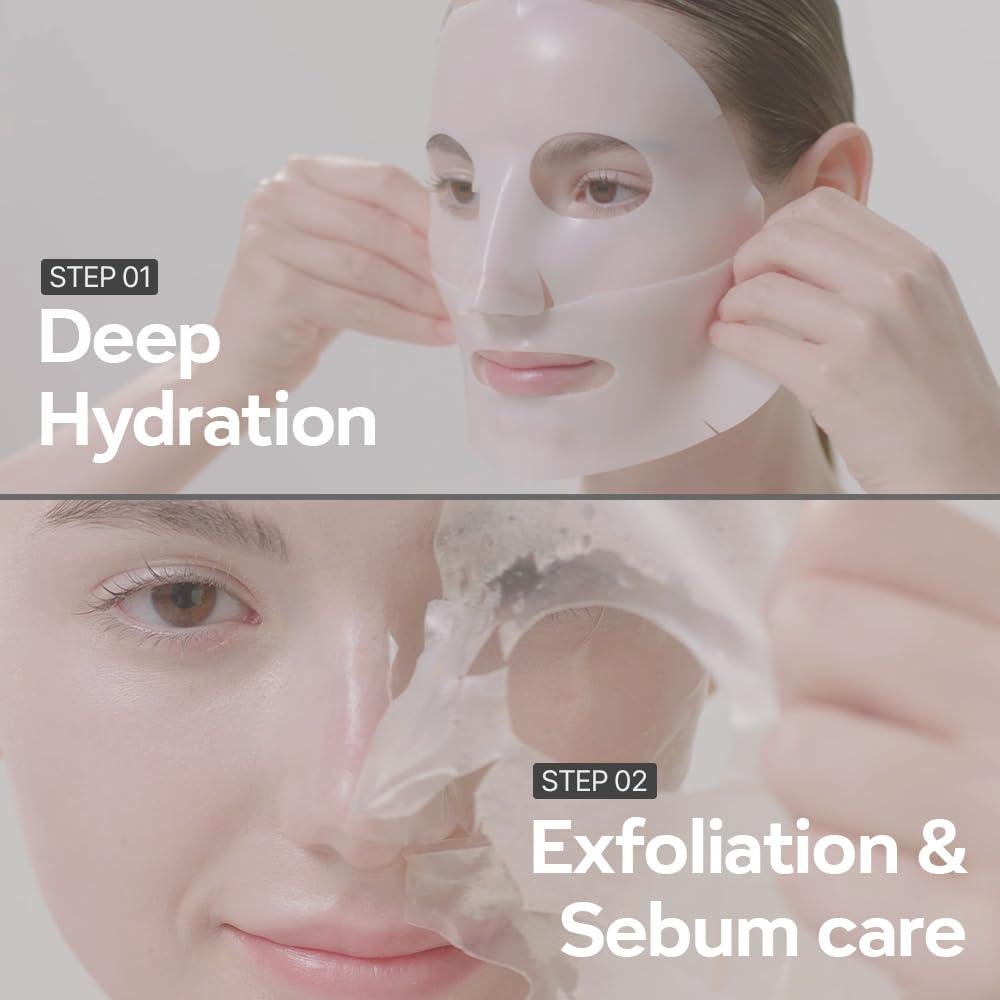 Mascarilla Facial DERM·ALL MATRIX 4 Hojas Hidratante y Exfoliante