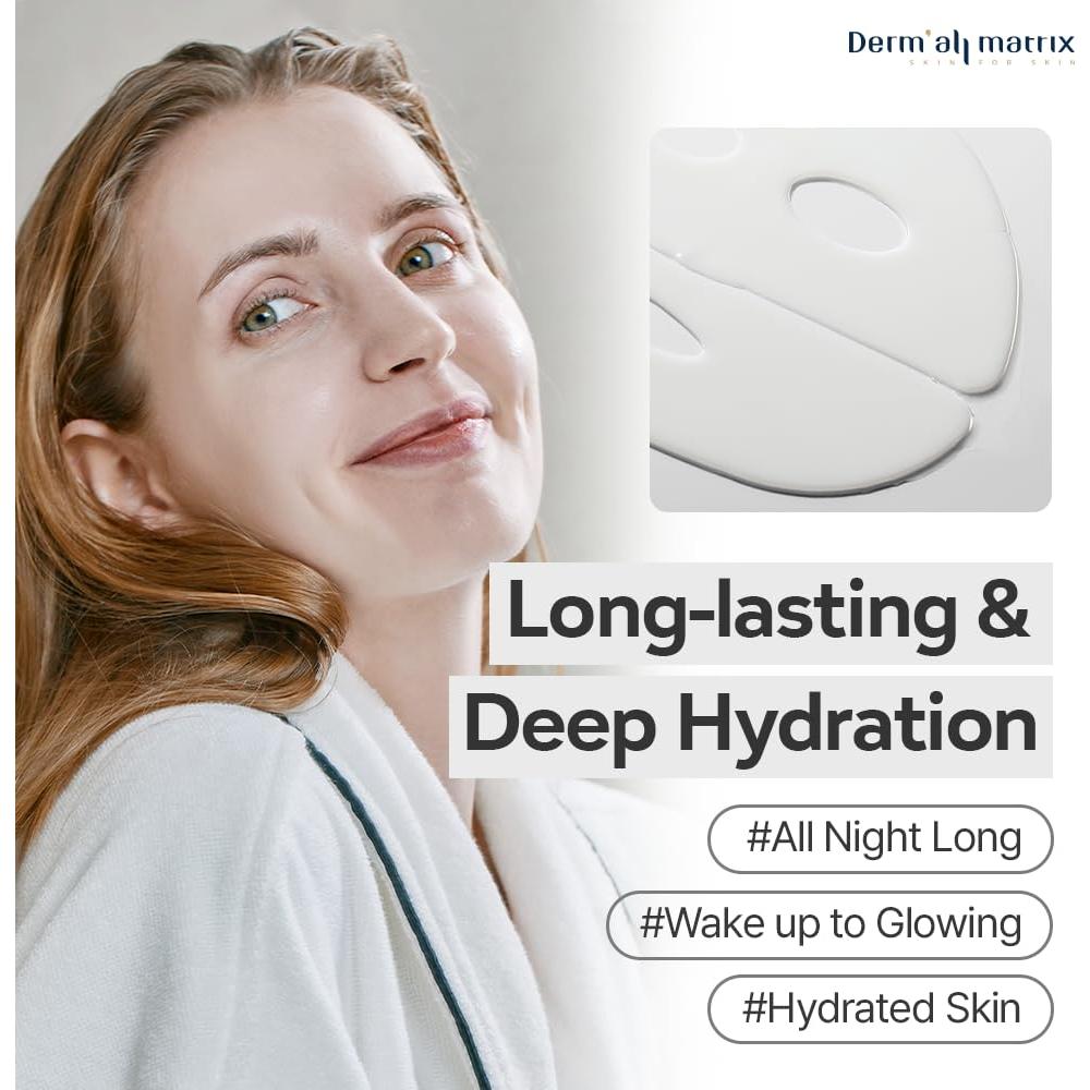 Mascarilla Facial DERM·ALL MATRIX 4 Hojas Hidratante y Exfoliante