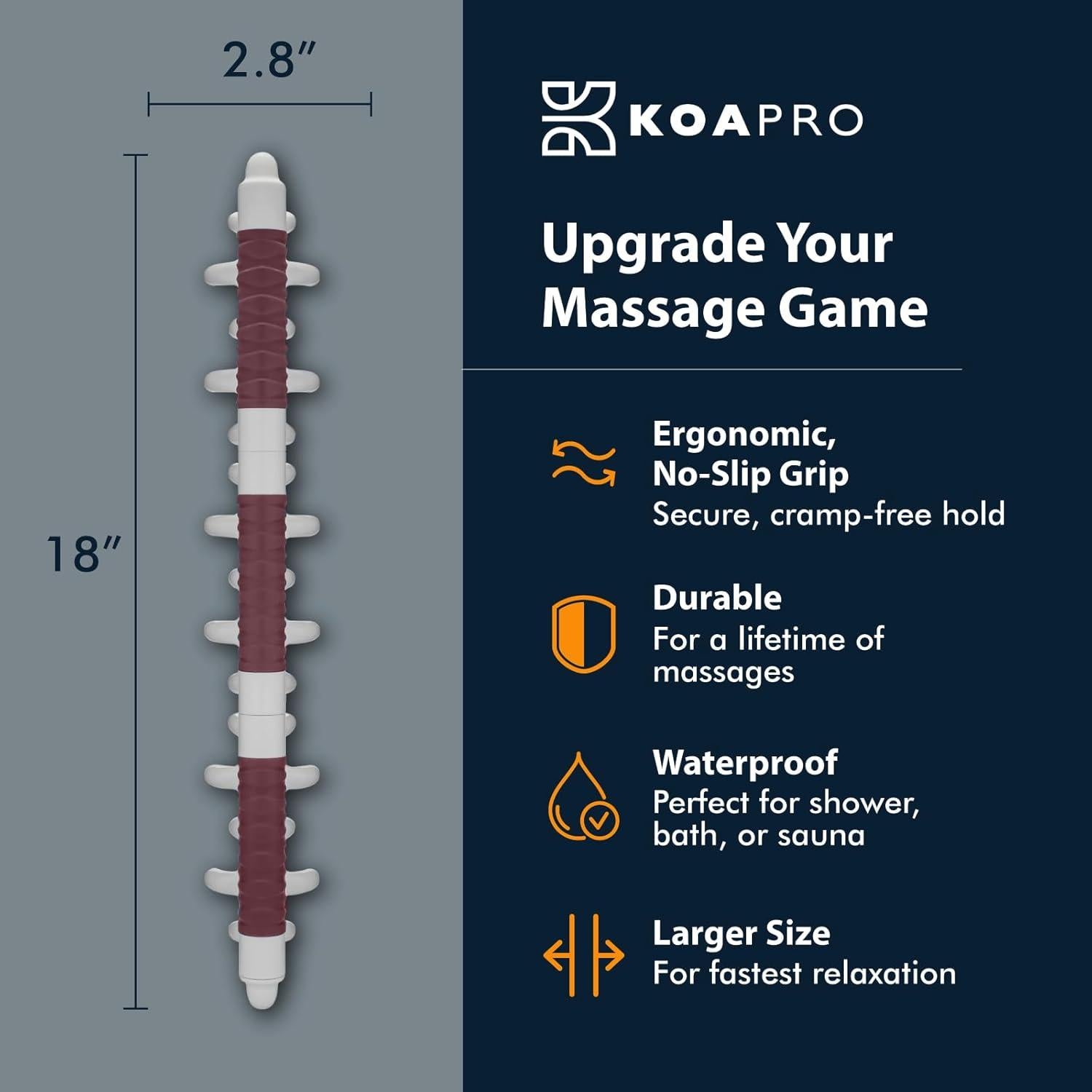 Masajeador Manual KOAPRO para Alivio de Dolor - Rojo