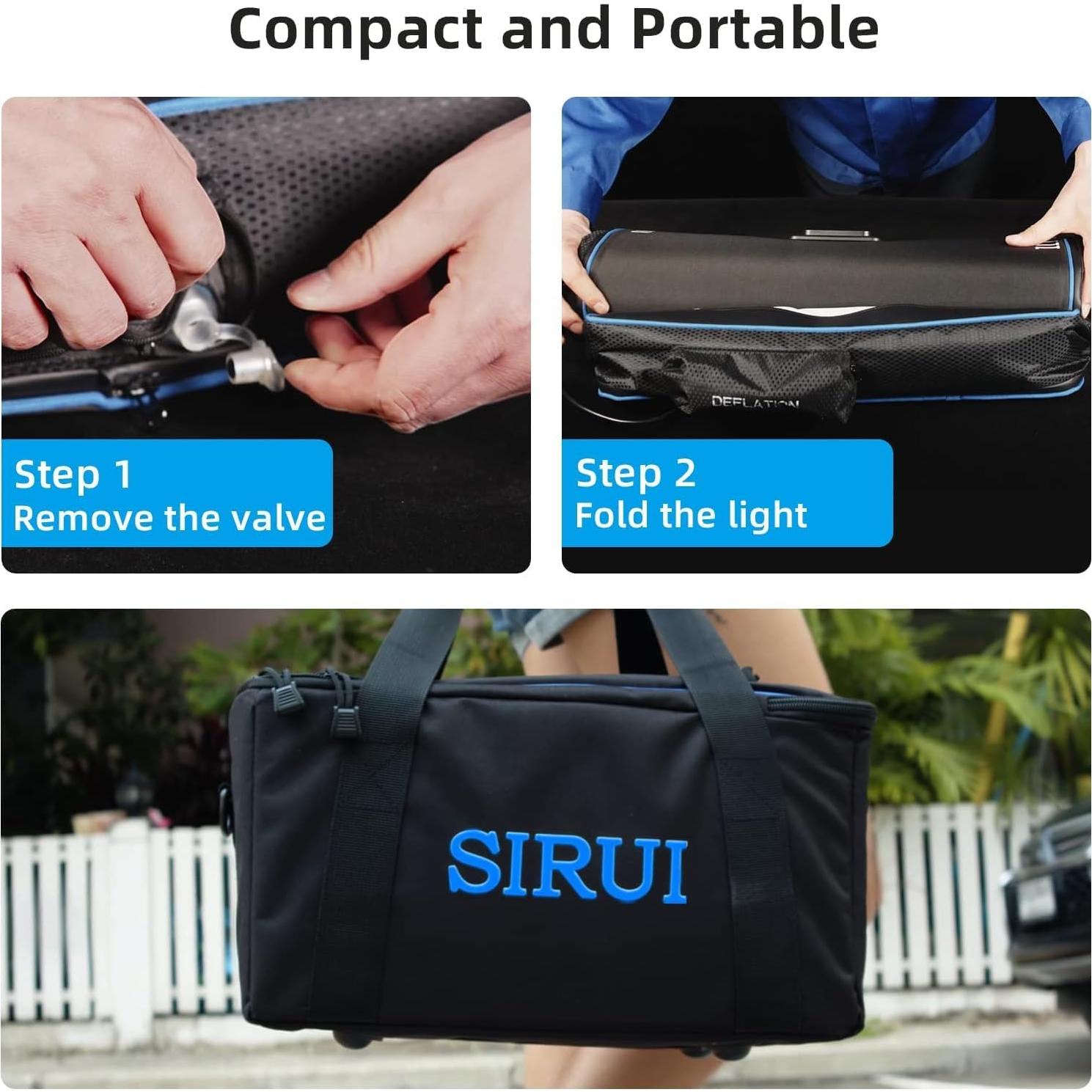 Luz de Video LED SIRUI A100B Bi-Color 100W Softbox 2800-8500K