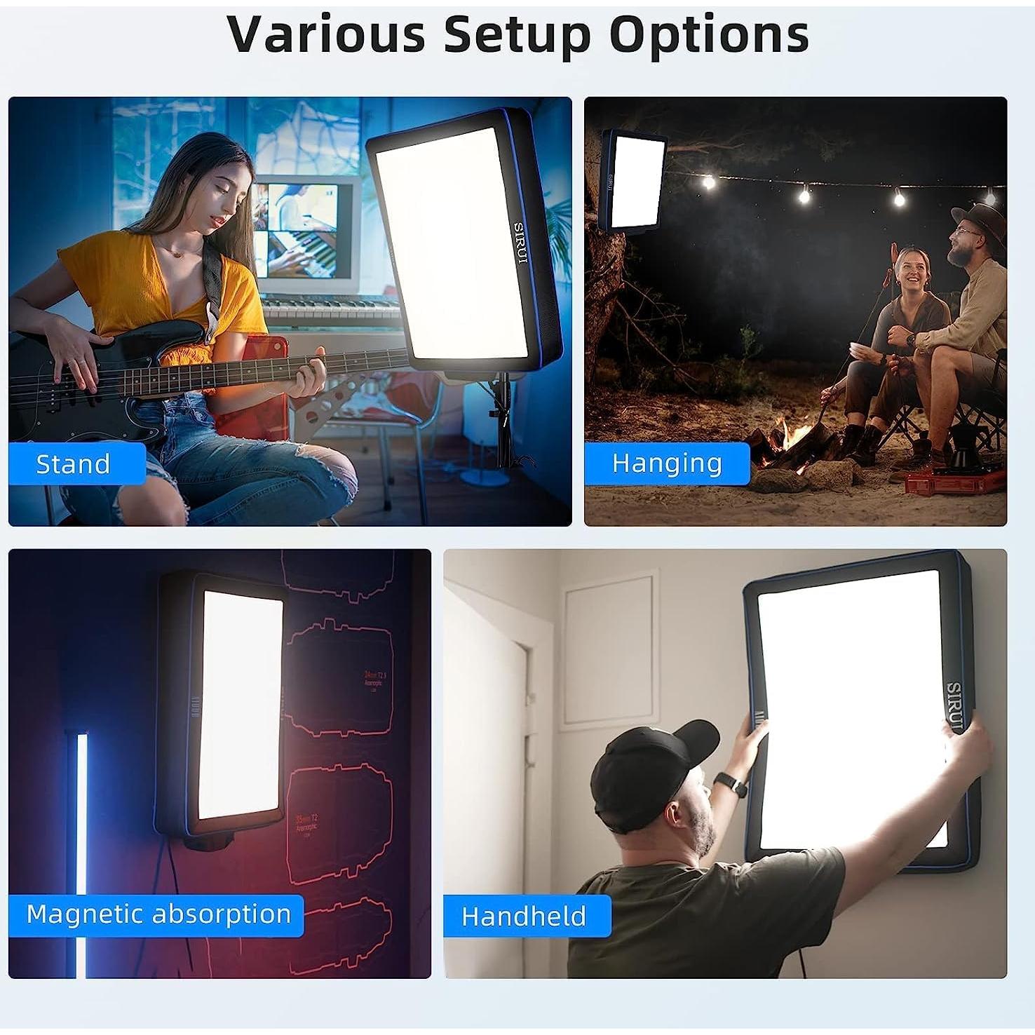 Luz de Video LED SIRUI A100B Bi-Color 100W Softbox 2800-8500K