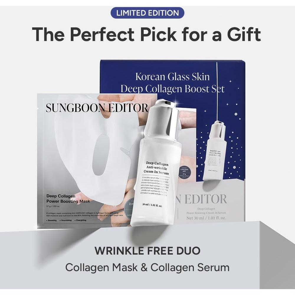 Set de Cuidado Facial Sungboon Editor Colágeno 37g x4