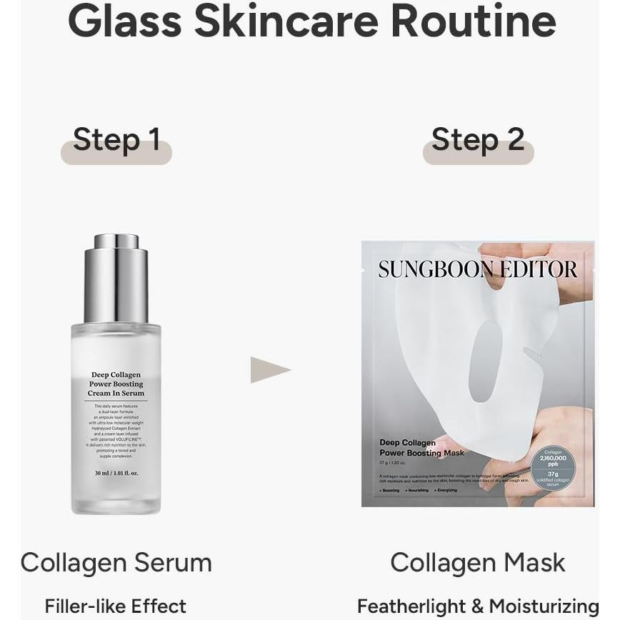 Set de Cuidado Facial Sungboon Editor Colágeno 37g x4