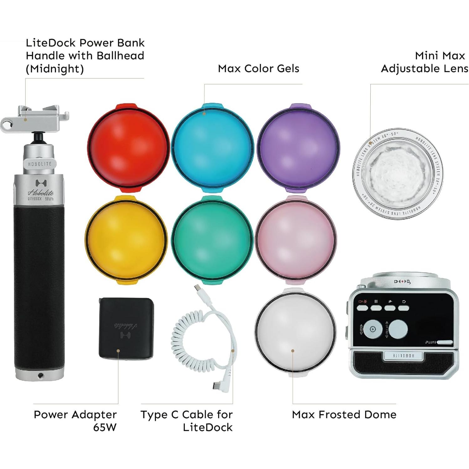 Kit de Viaje Mini Max Hobolite 40W LED Bi-Color 2700K-6500K