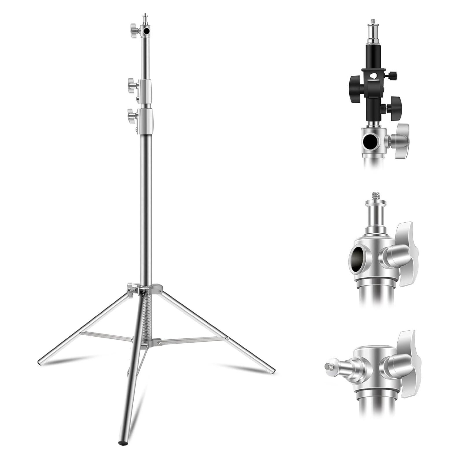 Soporte de Luz de Acero Inoxidable Wellmaking 280cm Ajustable