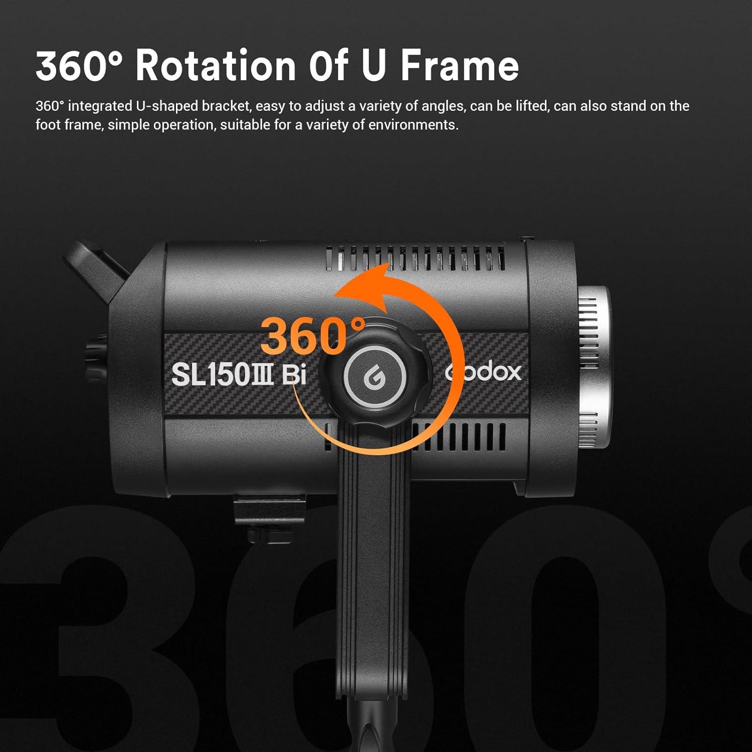 Godox SL150IIIBi Luz LED Bi-Color 160W 2800-6500K CRI 96+