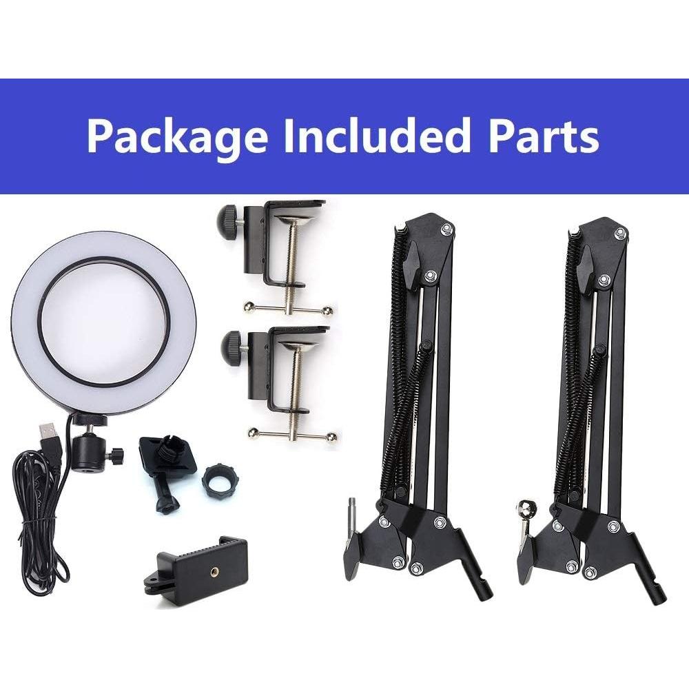 Anillo de Luz LED 20 cm Acetaken con Soporte Universal para Teléfono