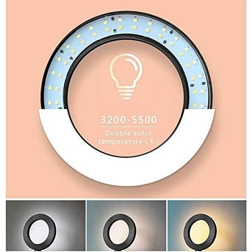 Anillo de Luz LED 20 cm Acetaken con Soporte Universal para Teléfono