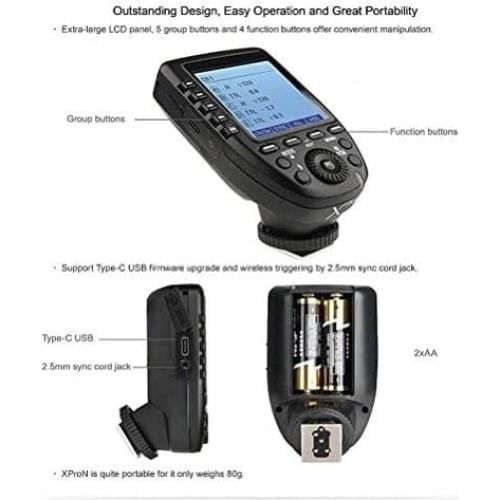 Disparador Inalámbrico TTL Godox Xpro-N 1/8000s HSS