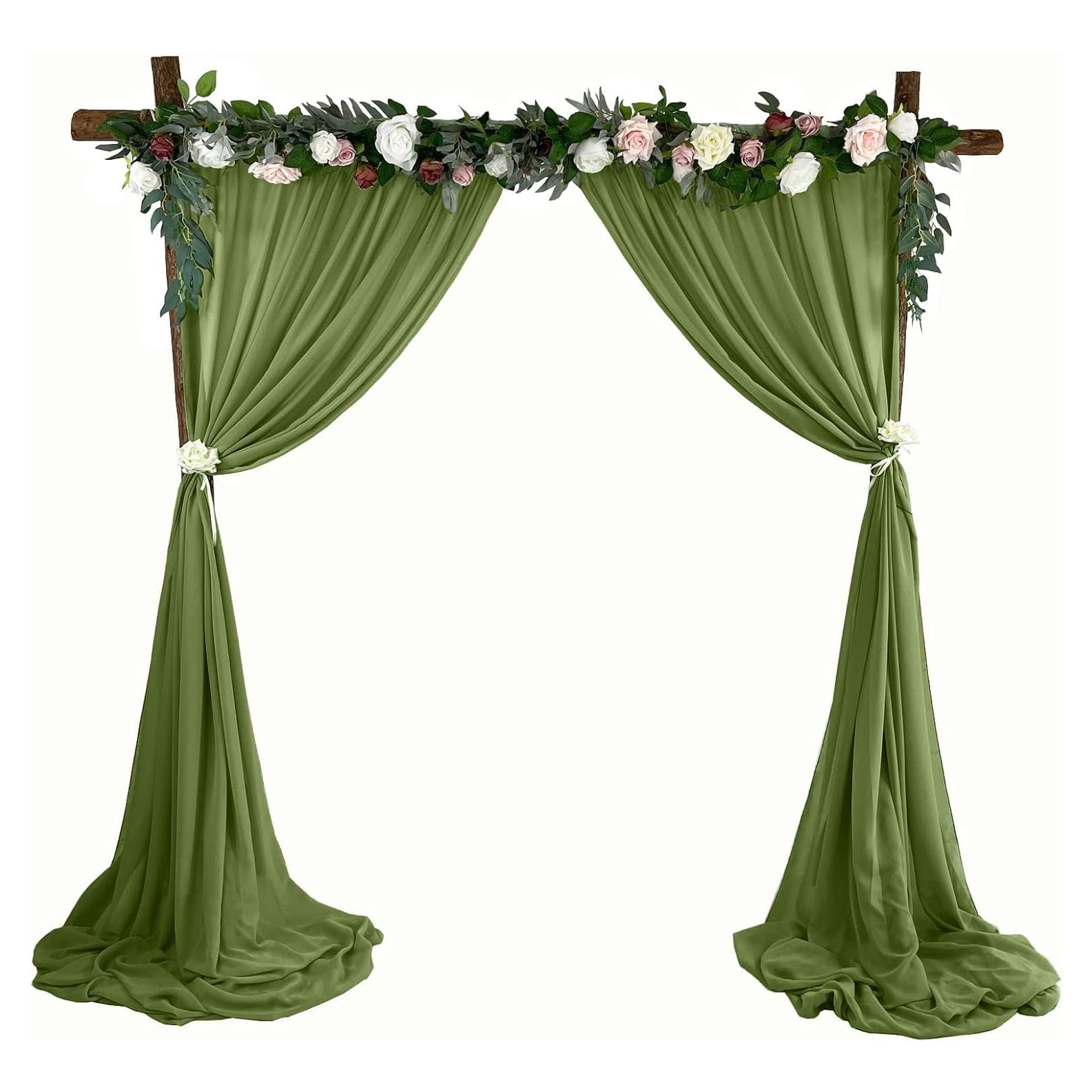 Cortinas de gasa transparente EHLDekol 2 paneles 1.52m x 3.05m