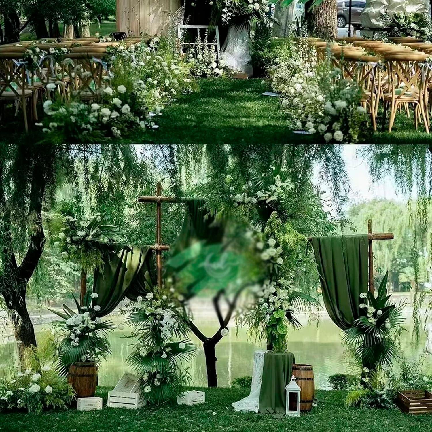 Cortinas de gasa transparente EHLDekol 2 paneles 1.52m x 3.05m