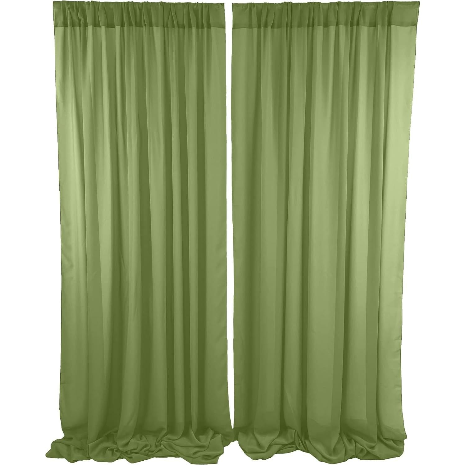 Cortinas de gasa transparente EHLDekol 2 paneles 1.52m x 3.05m