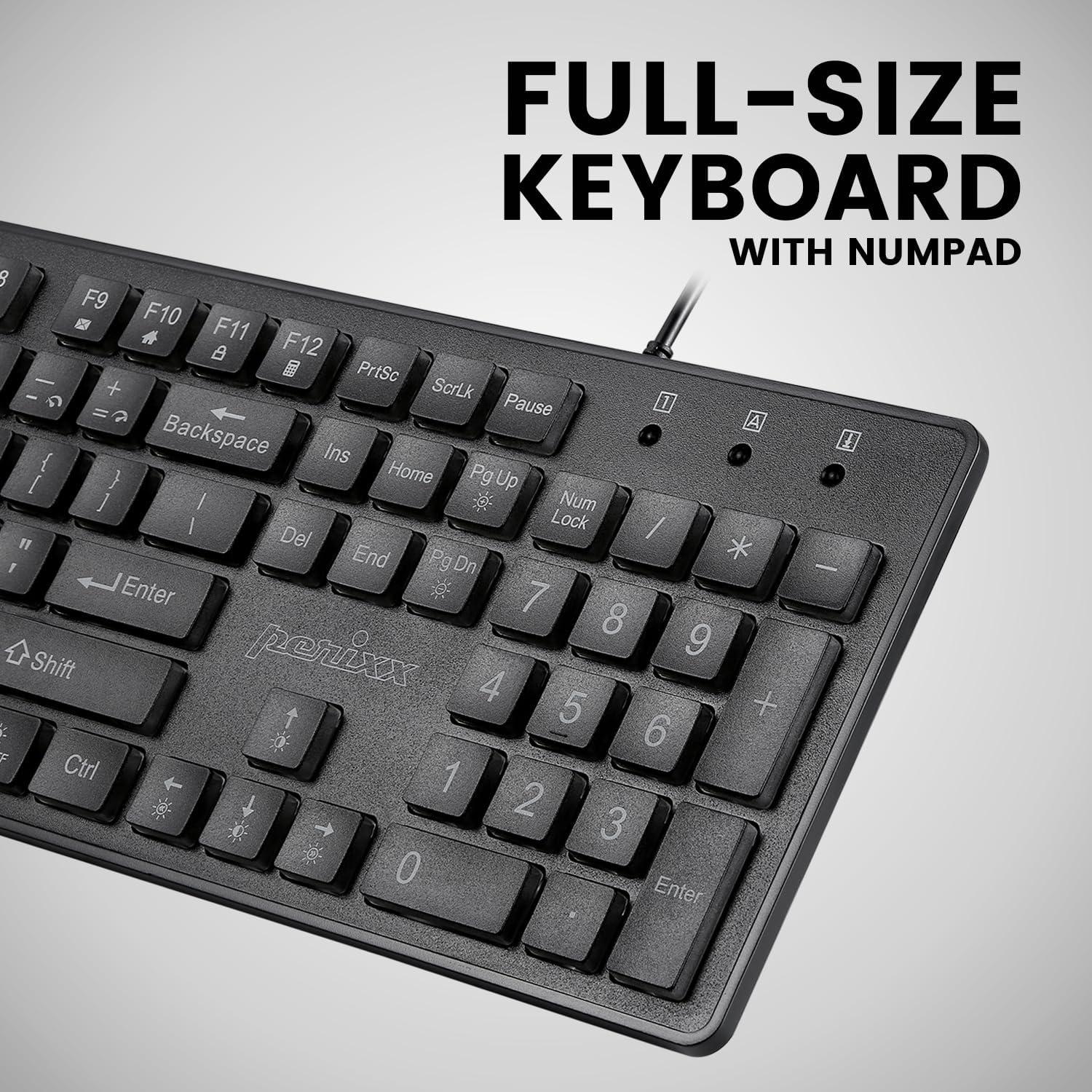 Teclado USB Retroiluminado Perixx PERIBOARD-317RGB - Teclas Chiclet