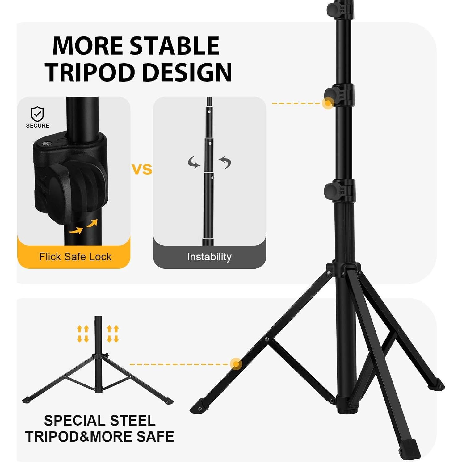 Anillo de Luz LED 10" O-studio con Trípode Ajustable 185cm