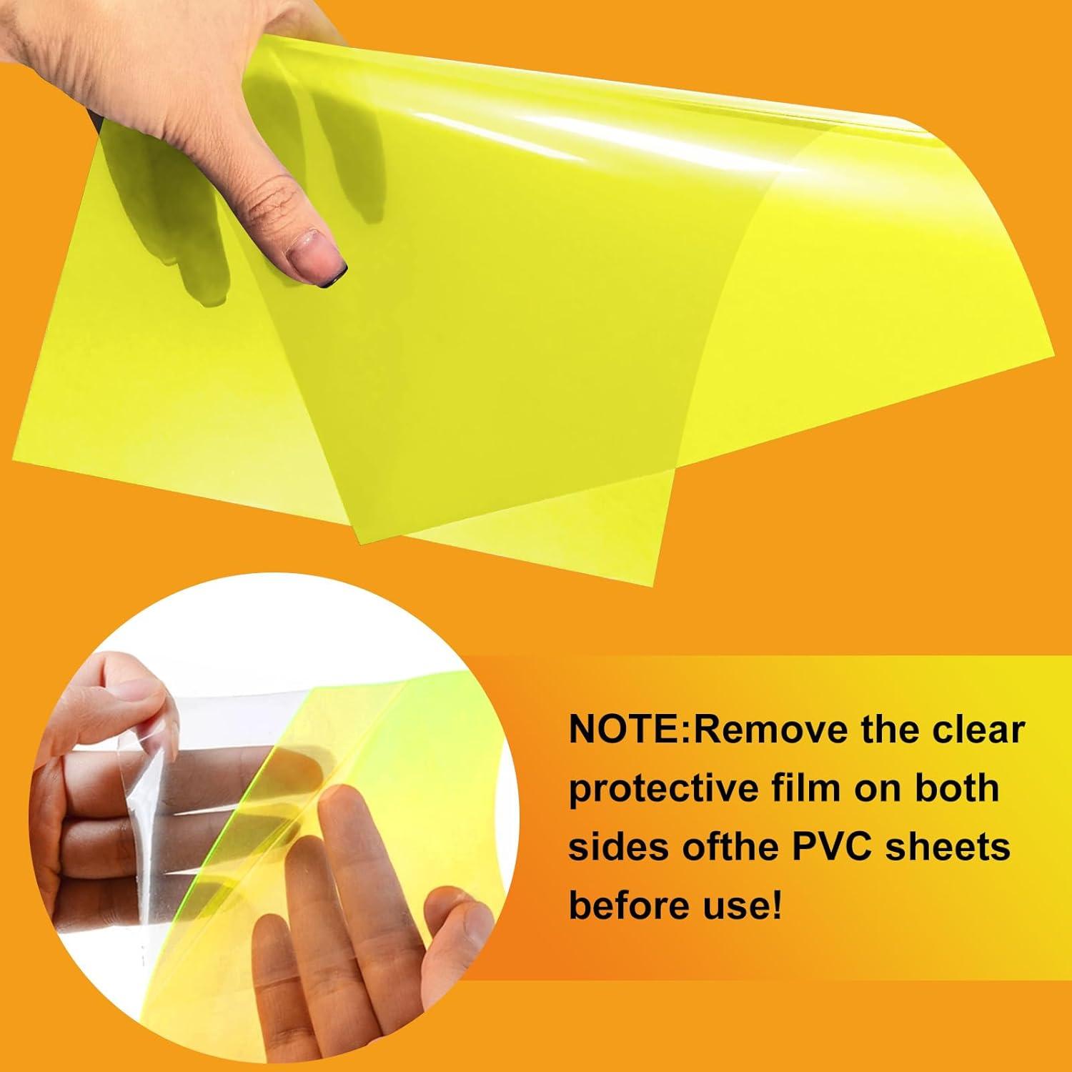 10 Filtros de Luz de Gel Amarillo y Naranja SIQINZONGWA 21.6x27.9cm