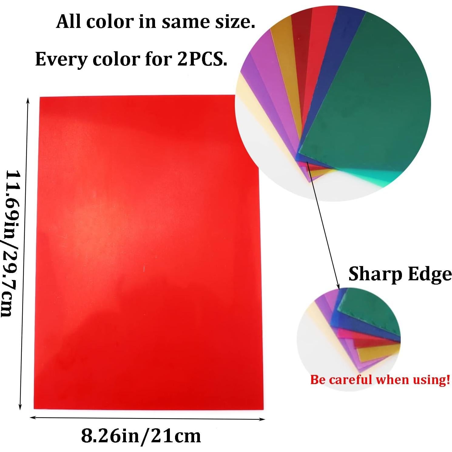 Paquete de 16 Geles de Corrección de Color A4 AZH Tech