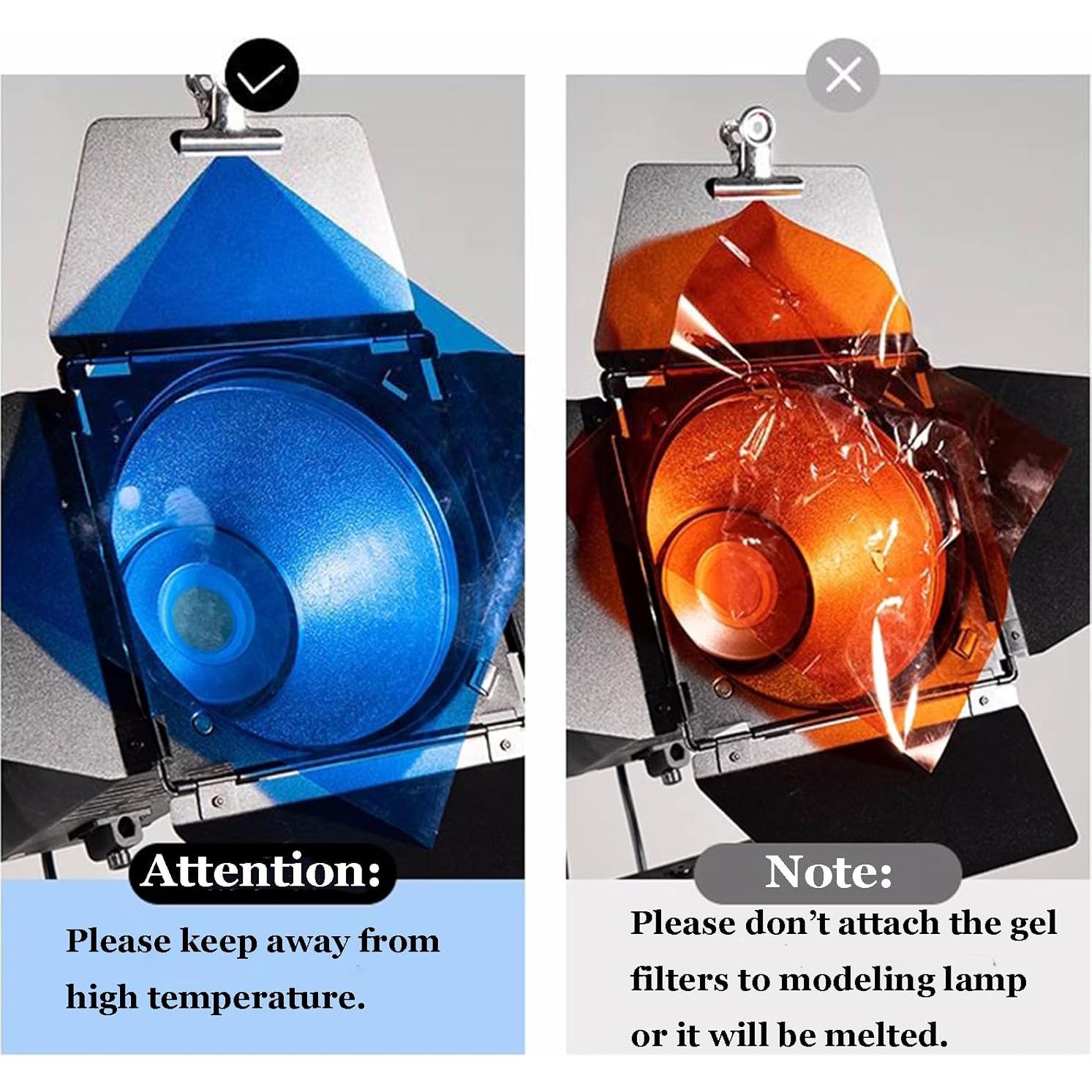 Paquete de 16 Geles de Corrección de Color A4 AZH Tech