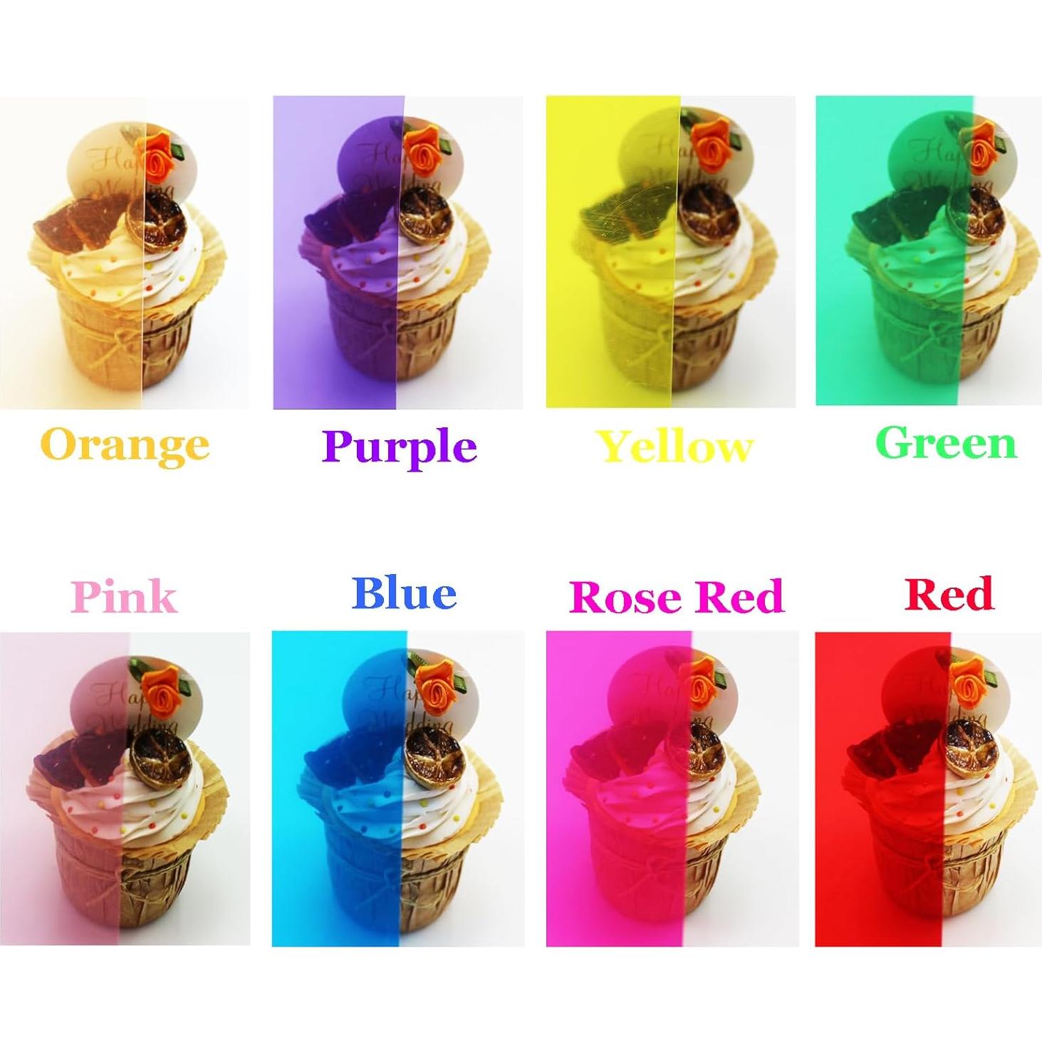 Paquete de 16 Geles de Corrección de Color A4 AZH Tech