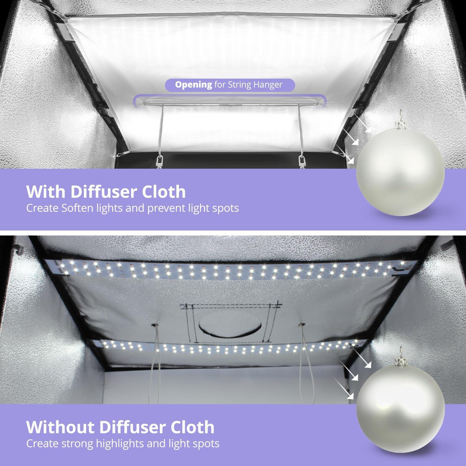 Caja de Luz LED LimoStudio 61x61 cm 120 LED 4000 Lúmenes