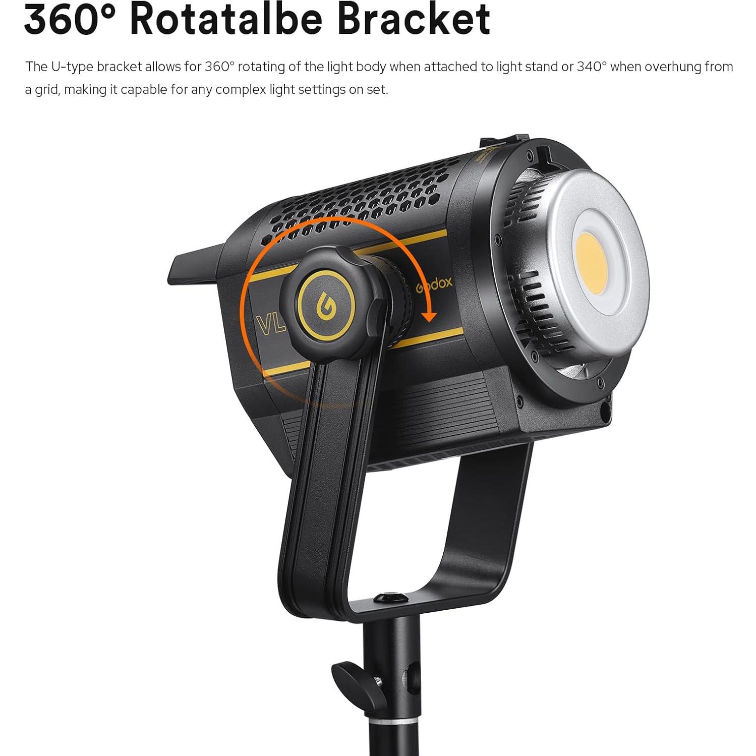 Luz LED Godox VL300II Profesional 320W 5600K CRI 96+